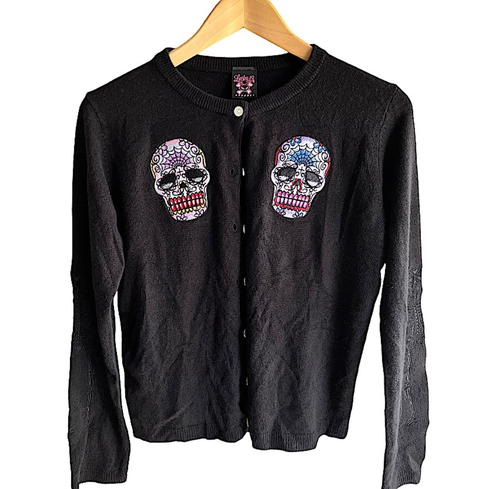 Lucky 13 Sugar Skull Cardigan
